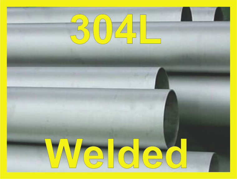 1-1/2" Welded Pipe Schedule 5s, Stainless Steel 304/304L ASTM A312 ASME SA312