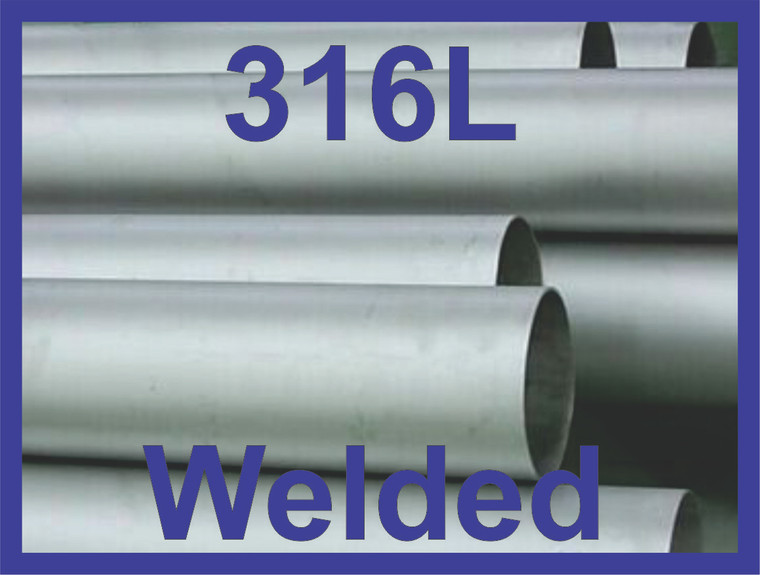 1" Welded Pipe Schedule 5s, Stainless Steel 316/316L ASTM A312 ASME SA312