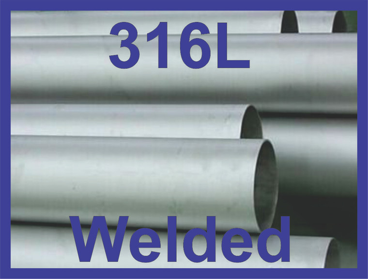 2" Welded Pipe Schedule 5s, Stainless Steel 316/316L ASTM A312 ASME SA312