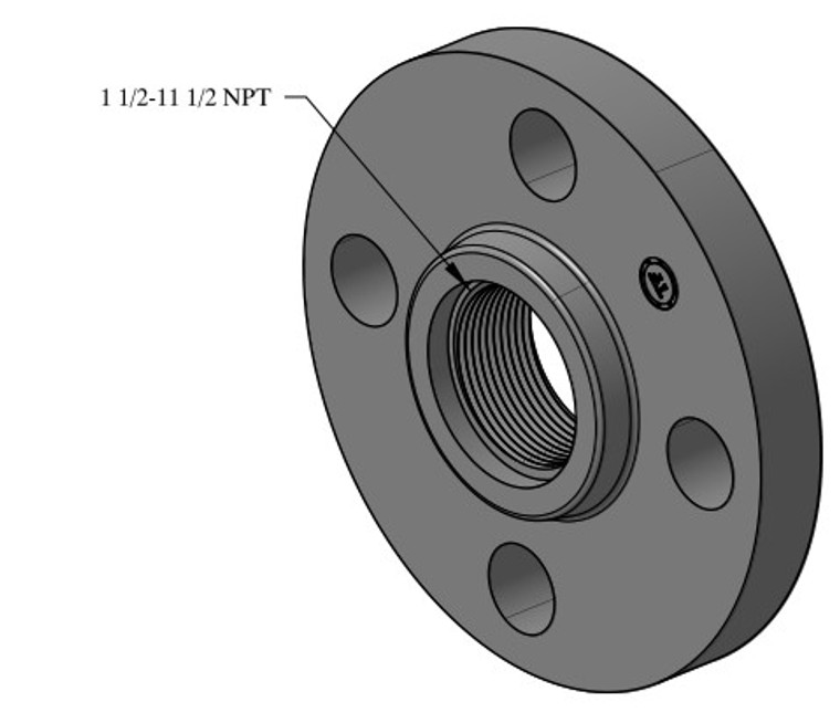 300# Stainless Steel Threaded Flange 304L