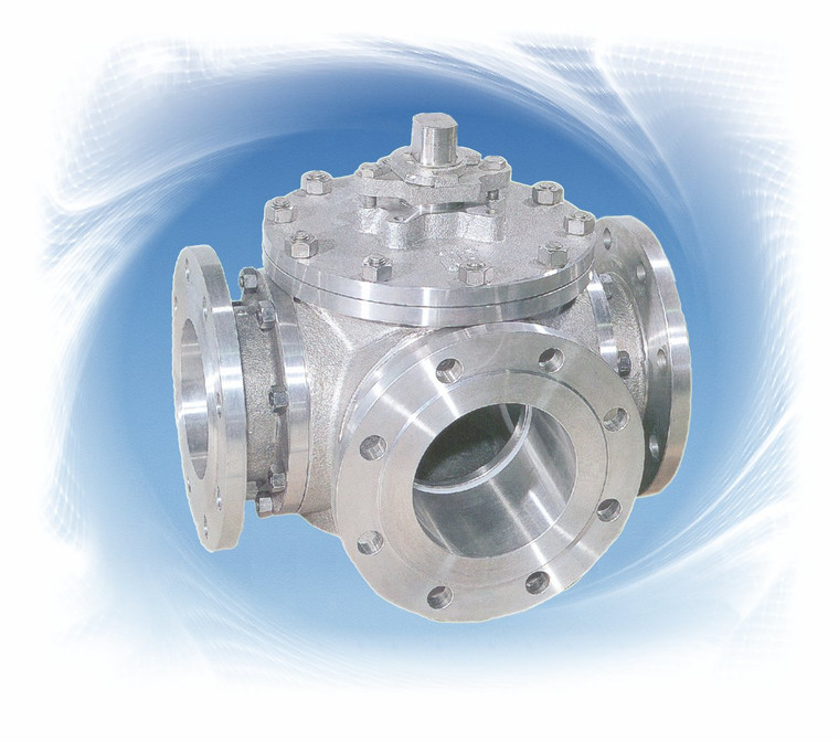 Stainless Steel 3-Way Flanged Ball Valve TCI