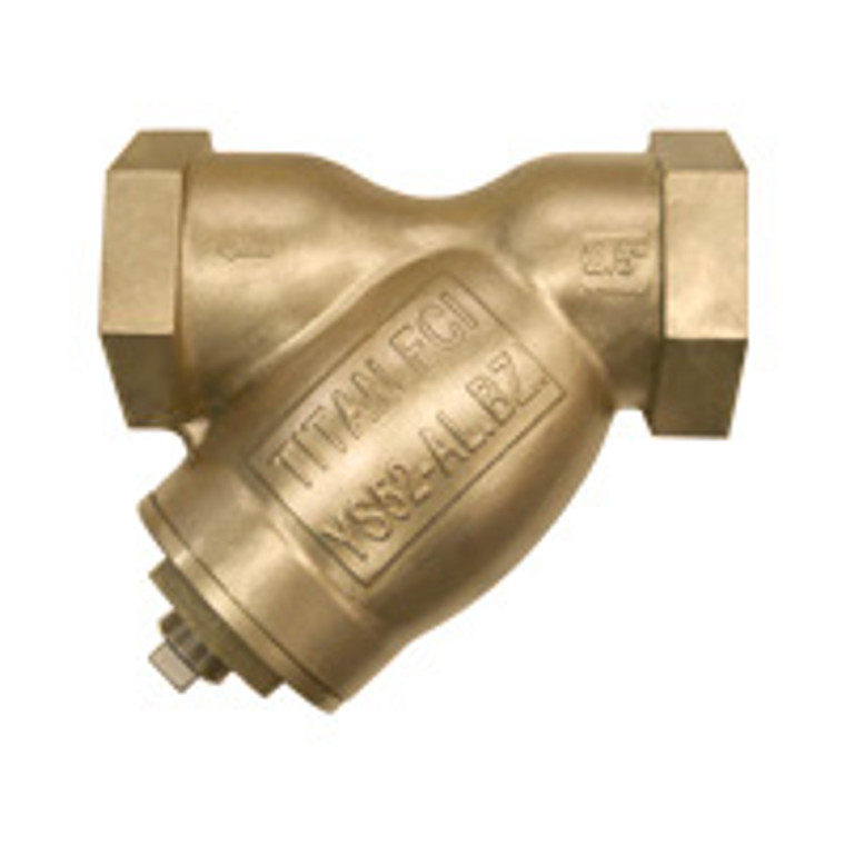 1/4" Y-Strainer 250# Threaded Aluminum Bronze Titan #YS52AB0025