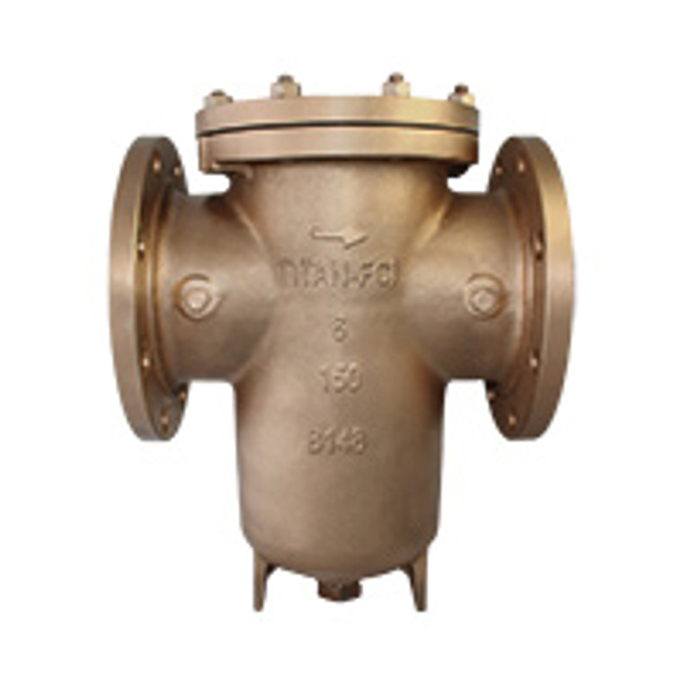 10" Basket Strainer 150# Flanged Aluminum Bronze TITAN BS-95AB BS95AB1000