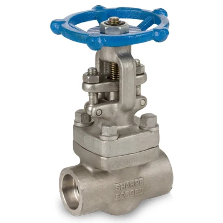 1/2" Gate Valve 800# Socketweld 316L Stainless Steel Forged A182 OS&Y SHARPE #34836