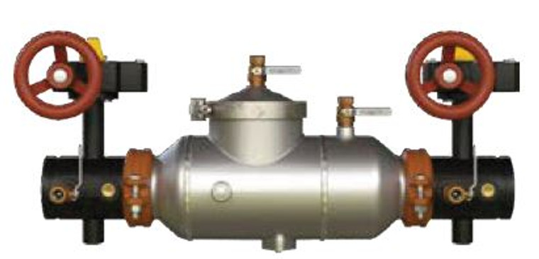 3" Backflow Preventer, Double Check, Lead-Free , Stainless Steel Body with Butterfly Valves Grooved Connections APOLLO 4ALF10009