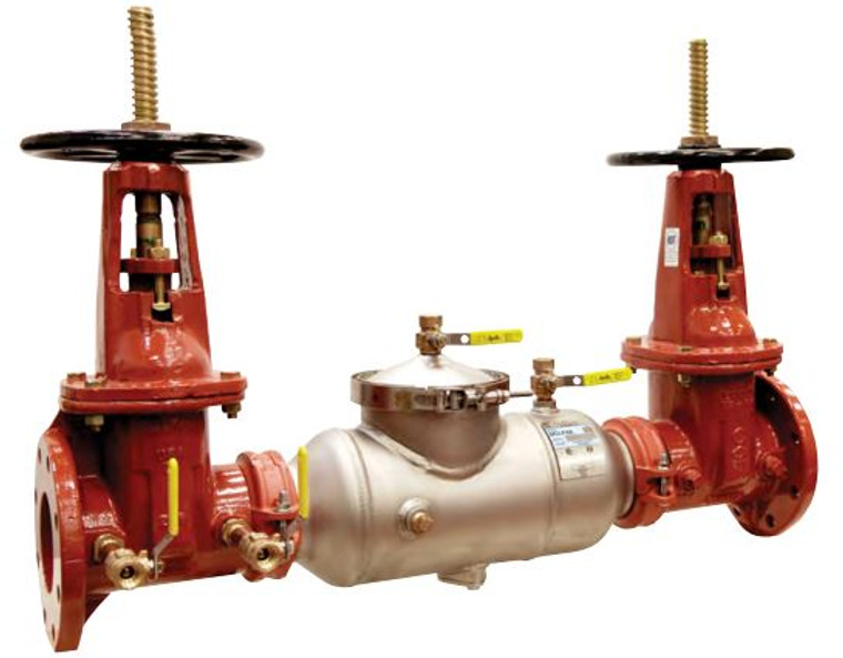 4" Backflow Preventer, Double Check, Lead-Free , Stainless Steel Body with Flanged OS&Y Gate Valves APOLLO 4ALF10A03