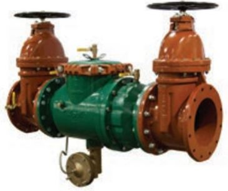 10" Backflow Preventer, APOLLO 4ALF20G02 Reduced Pressure Principal, Lead-Free with Flanged NRS Gate Valves