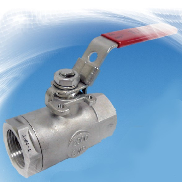 TCI #0712M Ball Valve 2000# 250# Steam Service Stainless Steel