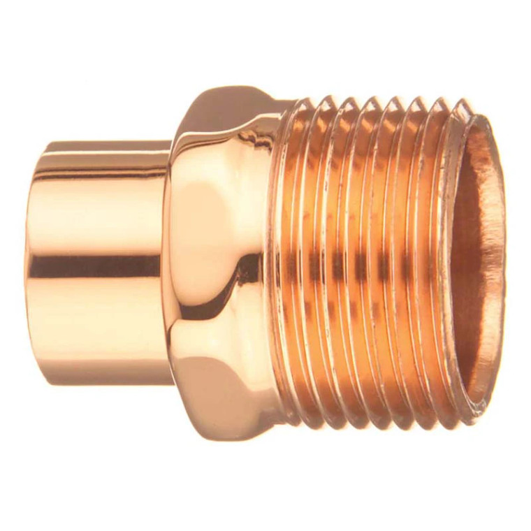 Wrot Copper Male 1/4 Inch Street Adapter Fitting x MNPT