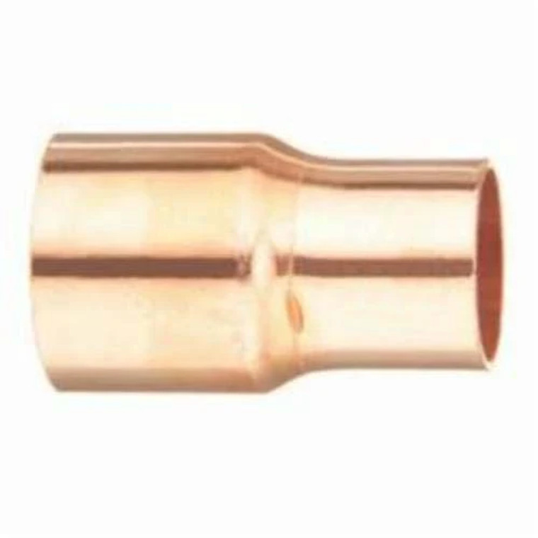 Solder Reducer Coupling With Stop, 1 1/4 x 1 in, C x C, Wrot Copper, Domestic