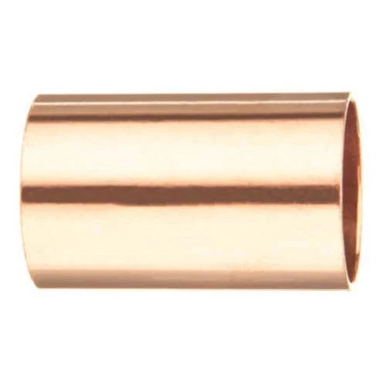 Solder Coupling, 1/2 in, C x C, Wrot Copper, Domestic