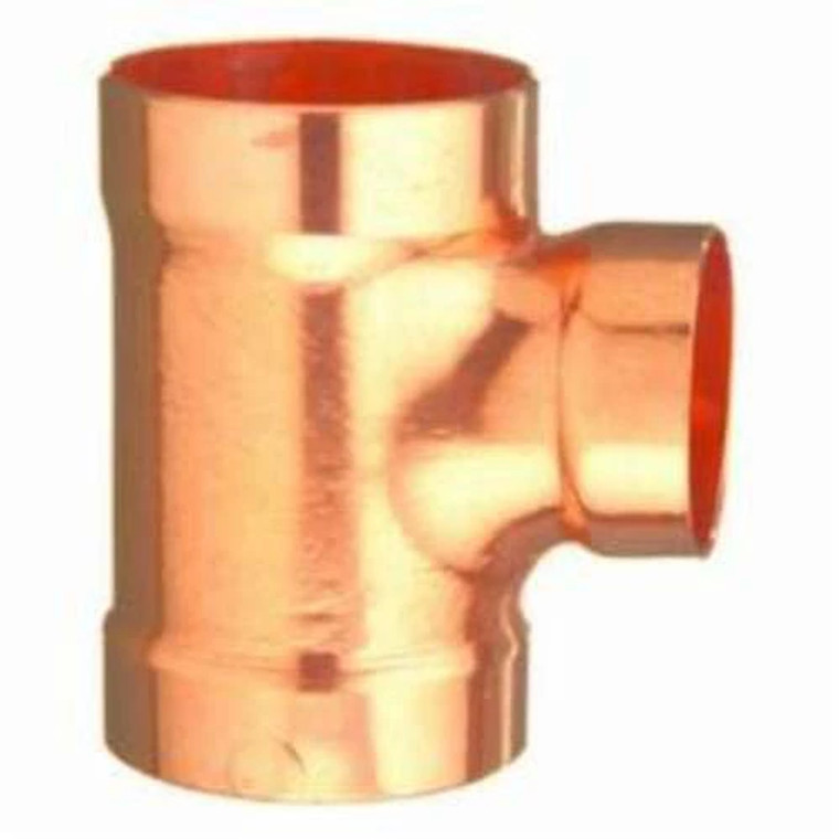 Wrot Copper DWV Reducing Sanitary Tee 2 x 2 x 1 1/2 in C