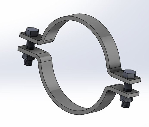 Hose clamp 20mm steel - Hose clamps - Industrial fittings