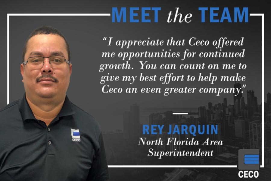 MEET THE TEAM: REY JARQUIN, NORTH FLORIDA AREA SUPERINTENDENT