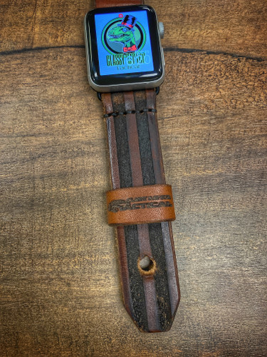 American Flag Leather Apple Watch Band - 38/40mm - Classy Raptor Tactical