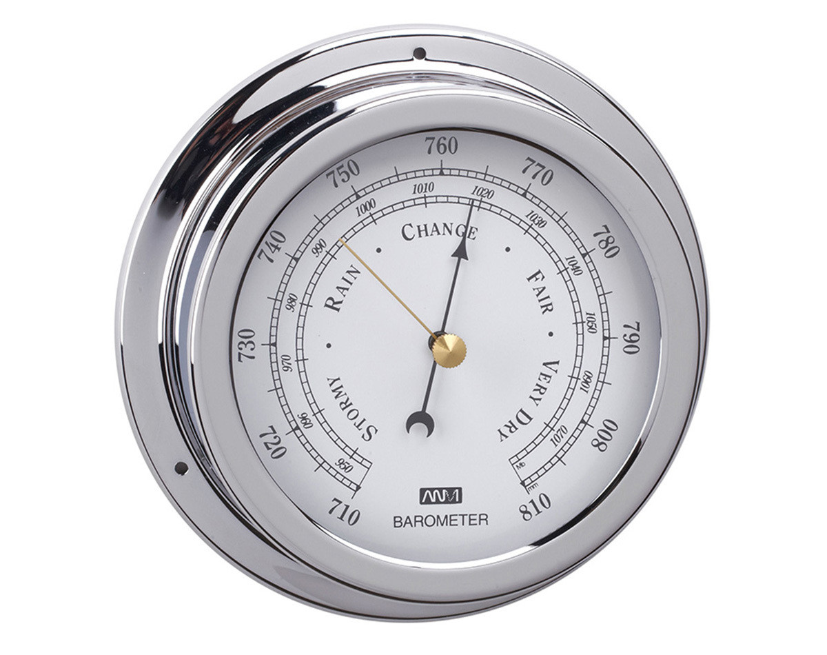 Barometers Chrome Plated Brass or Polished Brass