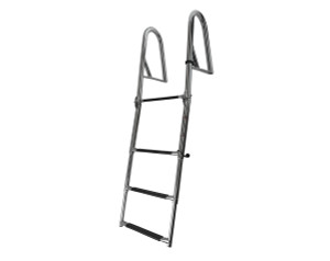 Above Platform Telescopic Folding Ladder with Hand Rails 4 Step Above Platform Telescopic Folding Ladder with Hand Rails 4 Step