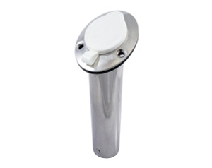 Stainless Steel Rod Holder 30deg with Insert & Cap Stainless Steel Rod Holder 30deg with Insert & Cap