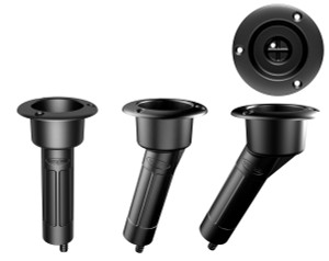Beerocket Rod and Cup Holder with Round Head Black Plastic Beerocket Rod and Cup Holder with Round Head Black Plastic