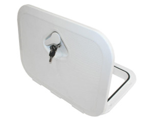 Nuova Rade Deluxe Access Hatch with Key Lock 375x270mm White Nuova Rade Deluxe Access Hatch with Key Lock 375x270mm White