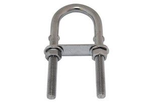 U Bolt with Plate - 316 Grade Stainless Steel U Bolt with Plate - 316 Grade Stainless Steel