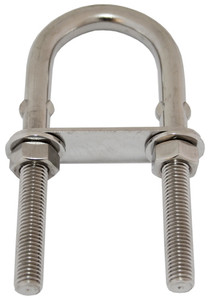 U-Bolts with Plate - 304 Grade Stainless Steel U-Bolts with Plate - 304 Grade Stainless Steel