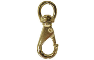 Snap Hook Swivel Eye - Brass Snap Hook Swivel Eye - Brass