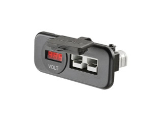 Narva Flush Mount 50A Anderson Connector and Volt Meter Narva Flush Mount 50A Anderson Connector and Volt Meter