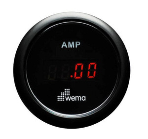Wema Ampmeter Gauge Digital Black 12/24v Wema Ampmeter Gauge Digital Black 12/24v