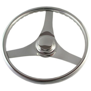 Steering Wheel Stainless Steel with Grips Steering Wheel Stainless Steel with Grips