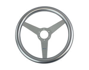 Steering Wheel Ponza 350mm Three-Spoke Silver Steering Wheel Ponza 350mm Three-Spoke Silver