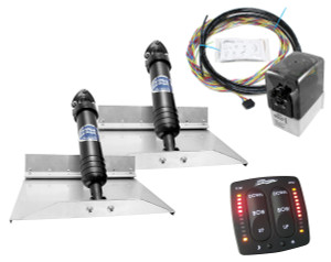 Bennett Marine Classic Hydraulic Trim Tab Complete System 9" Plate with Electric Indicator Control Bennett Marine Classic Hydraulic Trim Tab Complete System 9" Plate with Electric Indicator Control
