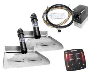 Bennett Marine Classic Hydraulic Trim Tab Complete System 12" Plate with Electric Indicator Control Bennett Marine Classic Hydraulic Trim Tab Complete System 12" Plate with Electric Indicator Control