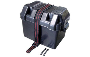 Marine Battery Boxes with Tie-Down Straps Marine Battery Boxes with Tie-Down Straps