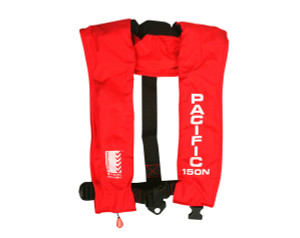 Pacific 150 Manual Inflatable Lifejacket Red Pacific 150 Manual Inflatable Lifejacket Red