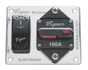 Viper Pro Switch Panel with Circuit Breaker & Anchor LED (On)/Off/(On) Switch Viper Pro Switch Panel with Circuit Breaker & Anchor LED (On)/Off/(On) Switch