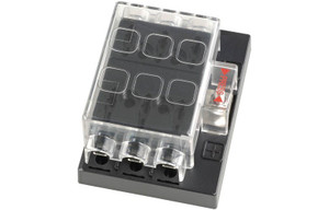 Fuseholder Box 6-Way ATS Fuses with Transparent Cover Fuseholder Box 6-Way ATS Fuses with Transparent Cover