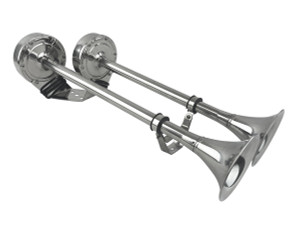 Stainless Steel Electric Dual Trumpet Boat Horn 12 Volt Stainless Steel Electric Dual Trumpet Boat Horn 12 Volt