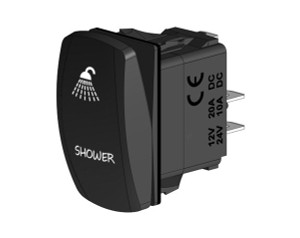 Rocker Switch LED Laser Etched Cover Shower