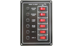 Switch Panel Circuit Breaker 6 Gang Switch Panel Circuit Breaker 6 Gang