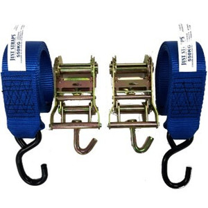 Transom Ratchet Medium Duty Coated J Hooks 50mm x 1.5m Pair Transom Ratchet Medium Duty Coated J Hooks 50mm x 1.5m Pair
