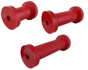 Cotton Reel Rollers Soft Red Polyurethane Cotton Reel Rollers Soft Red Polyurethane