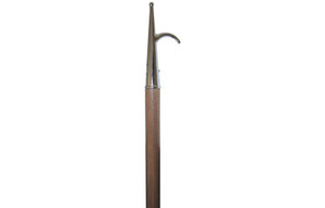 Wooden Boat Hook with Chrome Plated Brass Head 2.1m