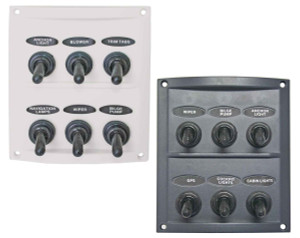 Splashproof Switch Panel Deluxe 6 Switch Splashproof Switch Panel Deluxe 6 Switch