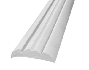 Gunwale Rub Rail Rigid PVC 38mm x 3.65m White (C) BODY ONLY Gunwale Rub Rail Rigid PVC 38mm x 3.65m White (C) BODY ONLY