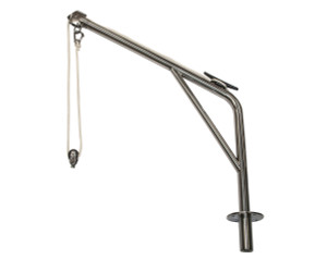 Swivelling Davit Stainless Steel Single Arm Rated 80kg