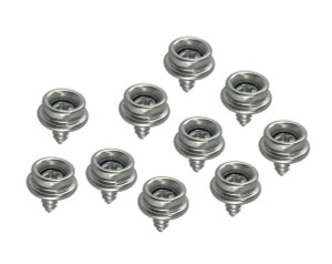 Press Stud Socket with Screw Male 10pk Press Stud Socket with Screw Male 10pk