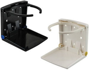 Folding Plastic Drink Holder with Extendable Arms Folding Plastic Drink Holder with Extendable Arms