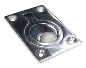 Cast Stainless Steel Flush Ring Pull - 62x44mm Cast Stainless Steel Flush Ring Pull - 62x44mm