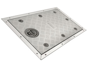 Bomar Access Hatch Aluminium Tread Plate Bomar Access Hatch Aluminium Tread Plate